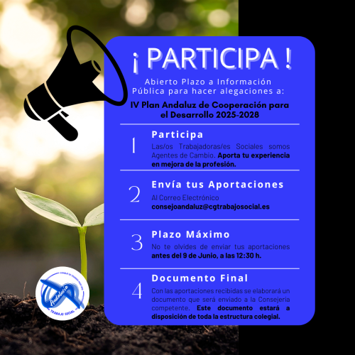 Participa en el IV Plan Andaluz de Cooperación para el Desarrollo 2025-2028