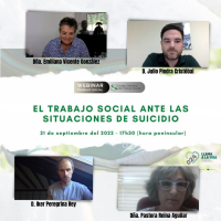 Webinar "El Trabajo Social ante situaciones de suicidio"