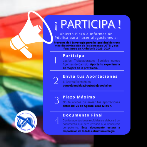 Proyecto de I Estrategia para la Igualdad de Trato y No Discriminación de las Personas LGTBI y sus Familiares en Andalucía 2023-2027