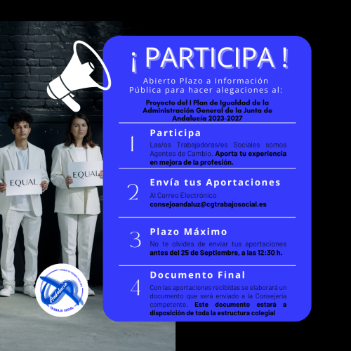 Proyecto del I Plan de Igualdad de la Administración General de la Junta de Andalucía 2023-2027