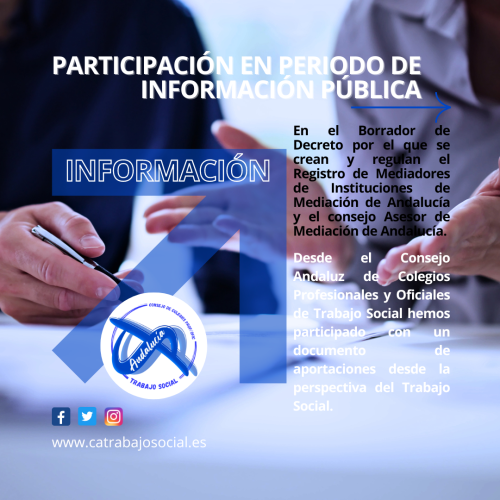 Participamos en el Decreto por el que se crean y regulan el Registro de Mediadores de Instituciones de Mediación y el Consejo Asesor de Mediación